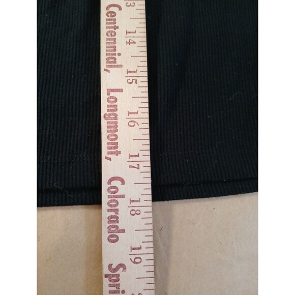 Princess Polly Long Sleeve Top Womens 10 Black Whimsigoth Ribbed Minimalist - Picture 3 of 7